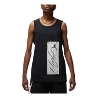 تيشيرت Air Jordan Essentials Graphic Tank باللون الأسود والأبيض FJ2084-010