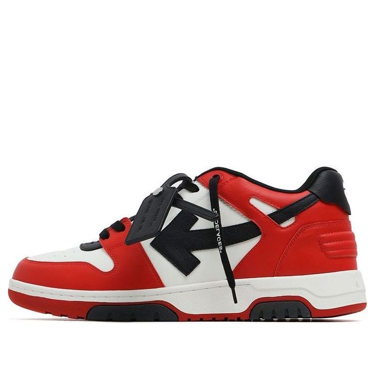 Off-White Out Of Office Low-Top Sneaker 'Red Black White' OMIA189S22LEA0012510
