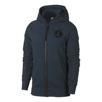 Men's Nike AIR FORCE1 Hooded Jacket Blue AJ0785-454