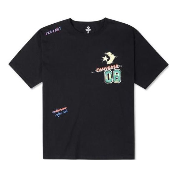 Converse Put-a-Smile-On-Your-Face Logo T-Shirt 'Black' 10024879-A02