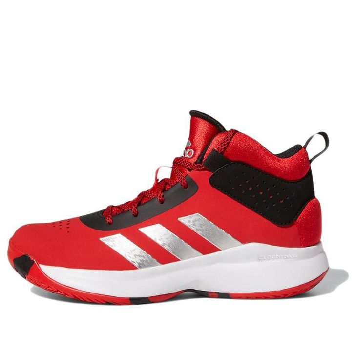 (GS) adidas Cross 'Em Up 5 J Wide 'Vivid Red Silver Metallic' GX4791