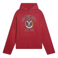 Balenciaga Est. 1917 College Logo Print Hoodie 'Red' 674685TLV896163
