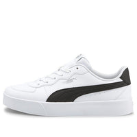 (WMNS) PUMA Skye Clean Casual Board Shoes White/Black 380147-04