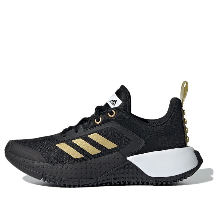 (GS) adidas LEGO x Sport Big Kid 'Black Gold Metallic' FY8444