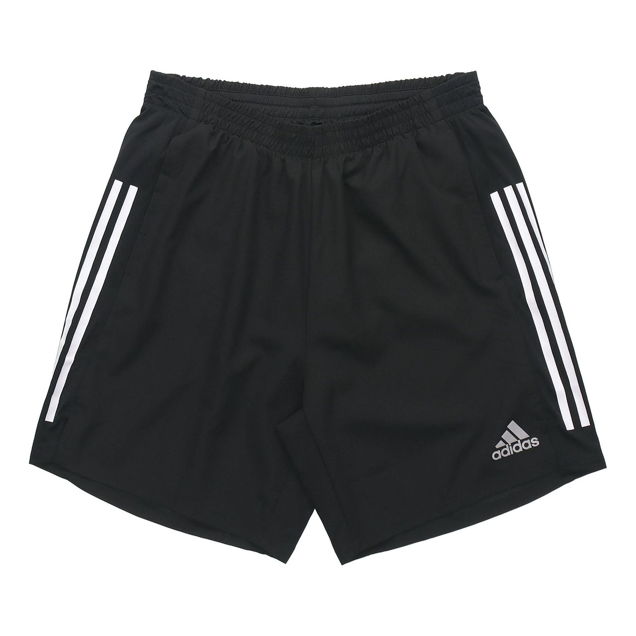 adidas Reflective Logo Stripe Loose Sports Shorts Black GQ9352