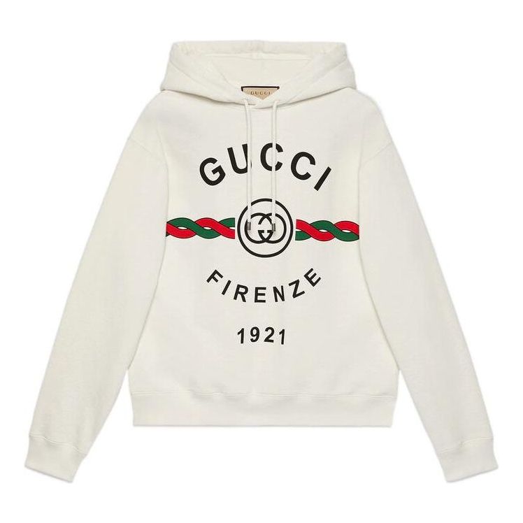 GUCCI Firenze 1921 Hoodie 'White' 646953-XJD7O-9095