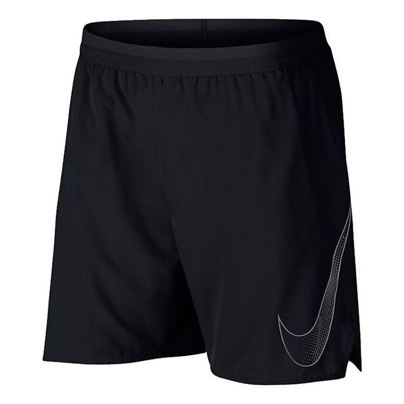 Men's Nike Solid Color Breathable Logo Quick Dry Shorts Black 899499-010