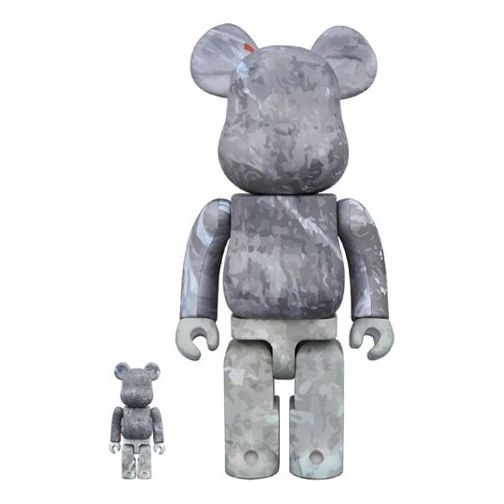 BE@RBRICK Gray Camouflage 100%+400% DSPTCH