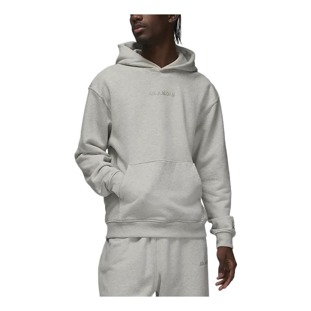 Air Jordan Wordmark Fleece Hoodie 'Grey' FJ1967-050