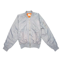 Men's Fear of God aviator Jacket Silver FOG-FW19-117