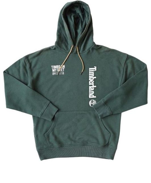 Timberland Logo and Back Words Hoodie 'Green' A28MPE20
