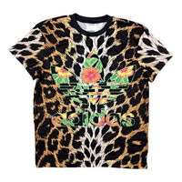 adidas originals Leopard print Printing Short Sleeve Leopard print F50871