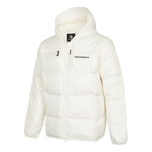 Converse Downfilled Hooded Jacket 'White' 10021981-A03
