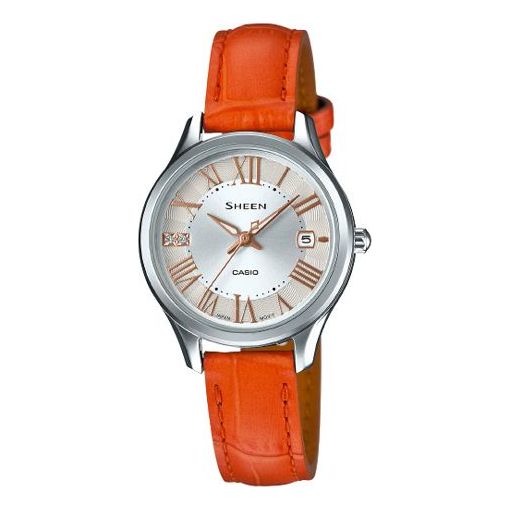 CASIO Female SHEEN Japan / South Korea Fashion Silver Analog SHE-4050L-7A