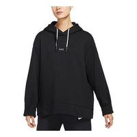 (WMNS) Nike Sportswear Loose Fleece Hoodie 'Black' DO7409-010