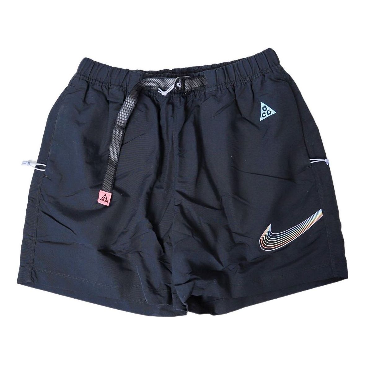 Men's Nike Outdoor Functional waterproof Pocket Logo Athleisure Casual Sports Shorts Black DJ1428-010