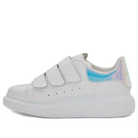 (WMNS) Alexander McQueen Oversized Sneaker 'White Iridescent' 708074WHXM29035