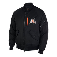 Air Jordan MENS J Wings MA-1 Cotton Jacket Black AV2598-010