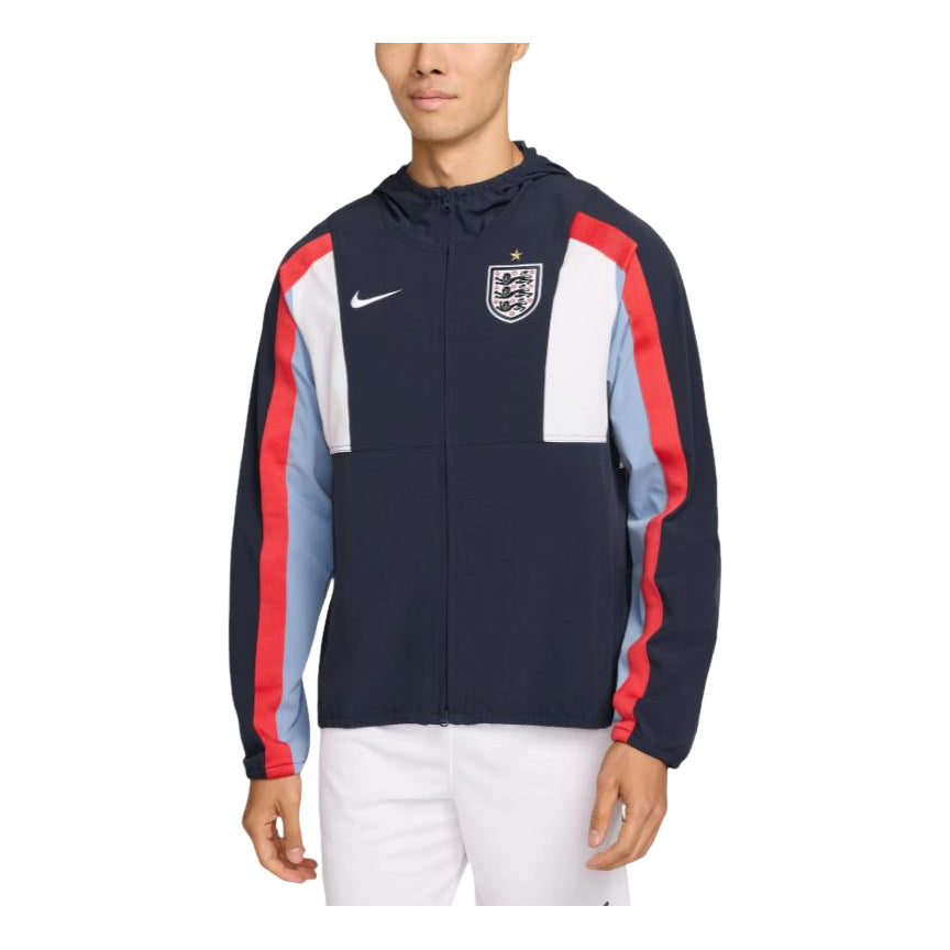 Nike England Energy Dri-FIT Woven Jacket 'Obsidian Work Blue Speed Red' IH1874-451