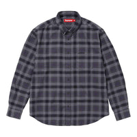 Supreme Plaid Flannel Shirt 'Black Grey' SUP-SS24-104