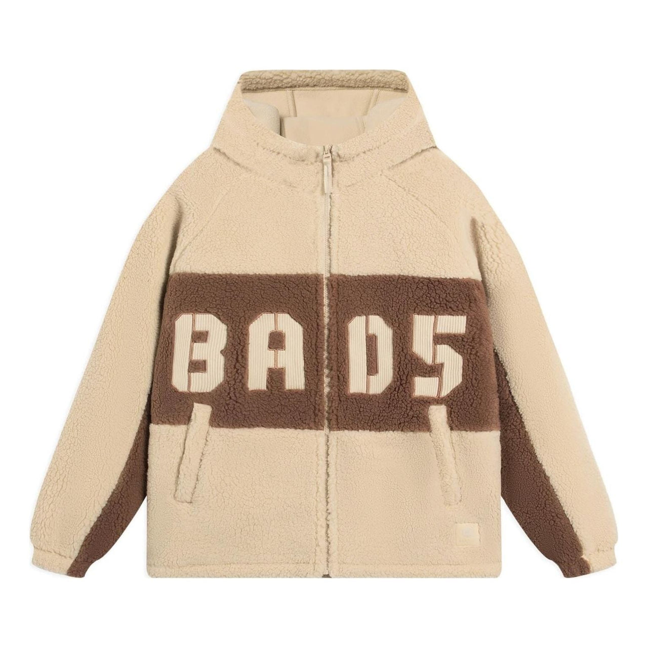 Li-Ning BadFive Logo Fleece Full Zip Jacket 'Creamy Brown' AFDSA69-1