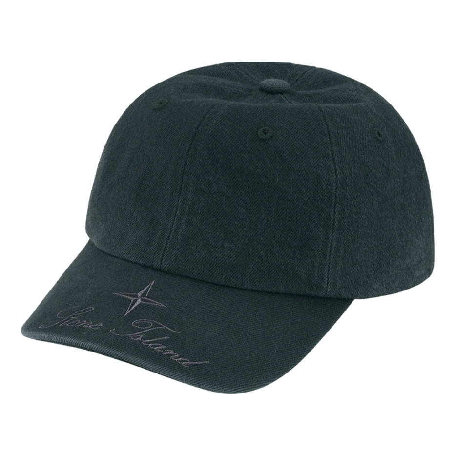 Supreme FW23 Week 10 STONE ISLAND Twill 6-Panel Cap 'Black' SUP-FW23-2418