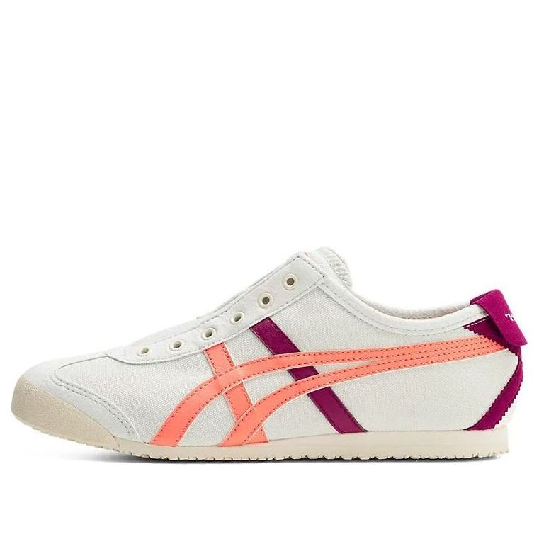 (WMNS) Onitsuka Tiger Mexico 66 Slip-On  'White Burgundy Orange' 1182A087-400