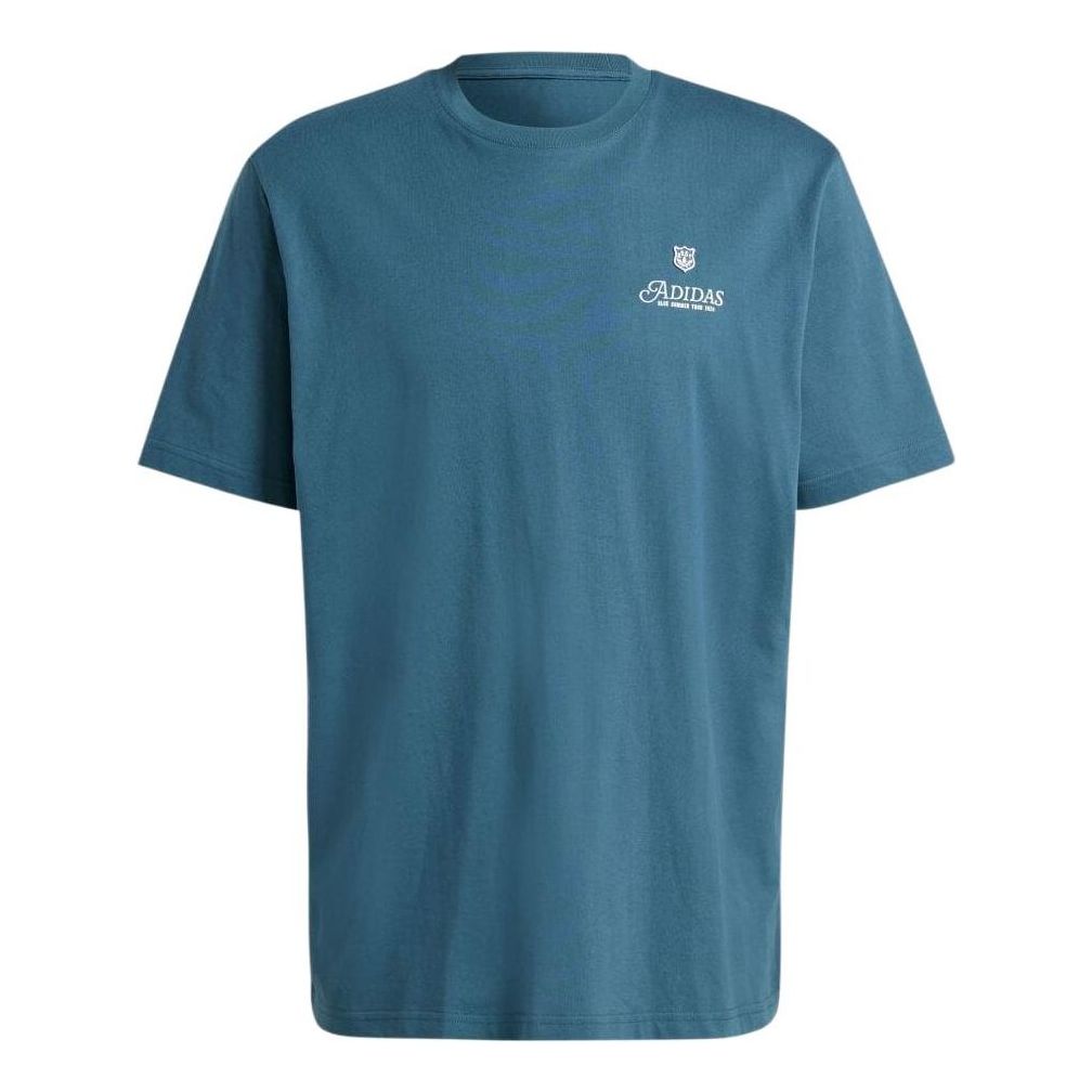 adidas Fire Trefoil Graphic T-shirt Asia Sizing 'Turquoise' IS0225