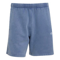 adidas Trefoil Essentials 7-Inch Fleece Shorts Asia Sizing 'Dark Blue' KZ3835