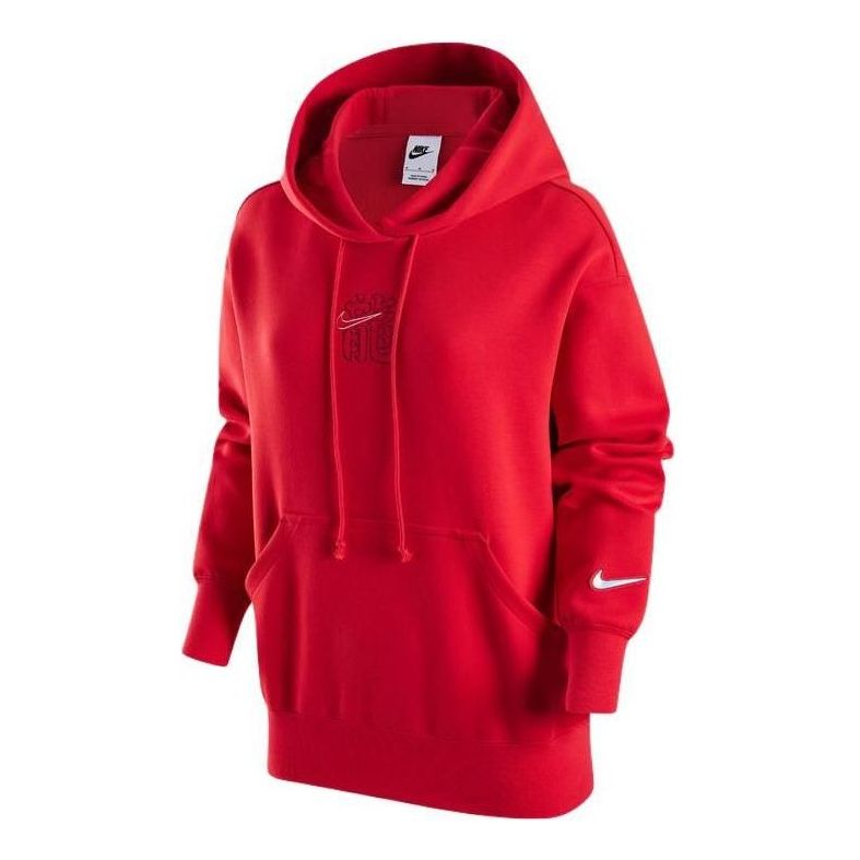 (WMNS) Nike Sportswear CNY Fleece Hoodie 'Red' FZ6559-657