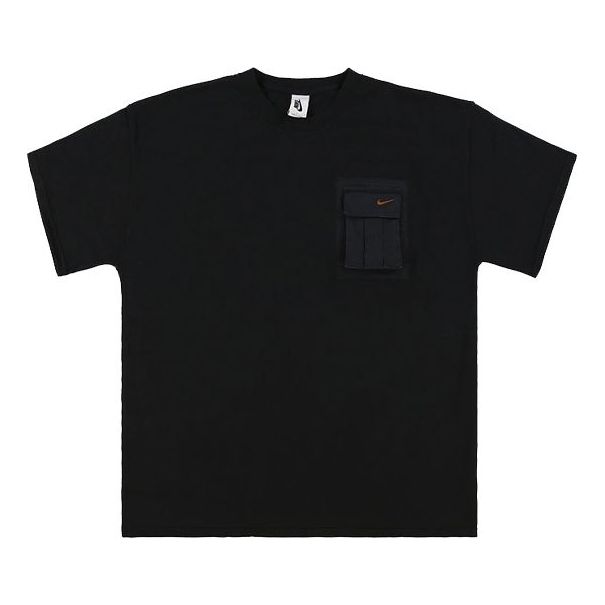 Nike x Travis Scott Cactus Jack Embroidered Logo Pocket T-Shirt 'Black' CU0460-010
