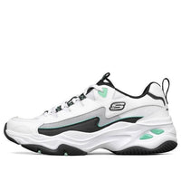 Skechers D'Lites 4.0 low running Shoes Black/White/Green 894006-WBK