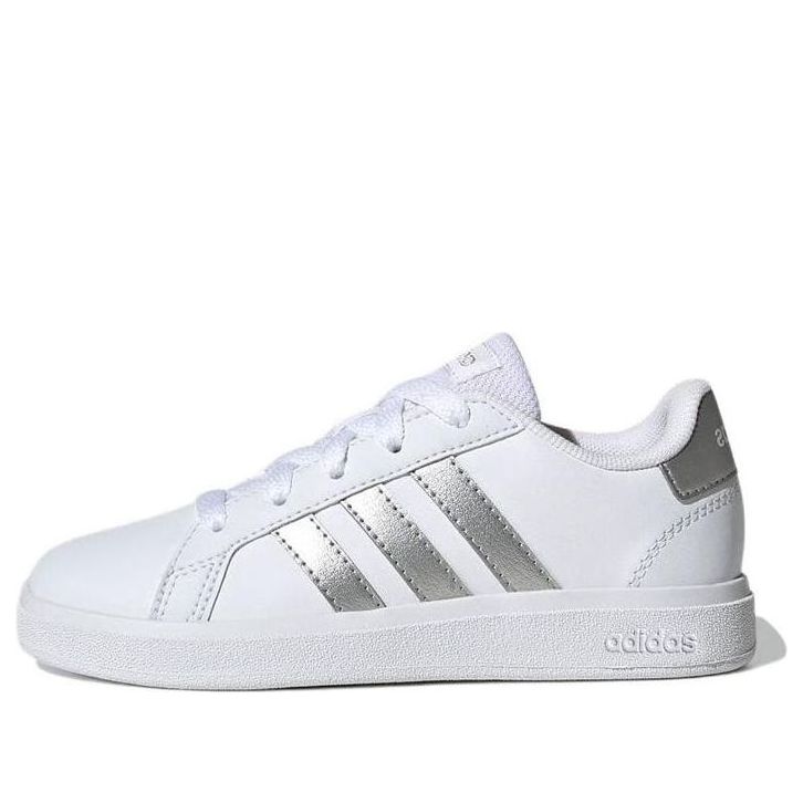 (GS) adidas Grand Court 2.0 Lifestyle Tennis 'White Matte Silver' GW6506
