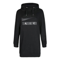 (WMNS) Nike Air Hooded Dress 'Black White' AH0236-010