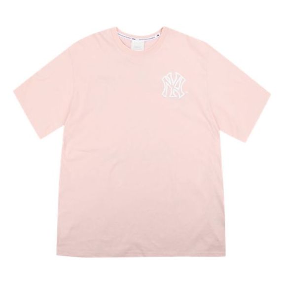 MLB Unisex LIKE New York Yankees Series Printing Round-neck Pink/Red 31TSSJ931-50P