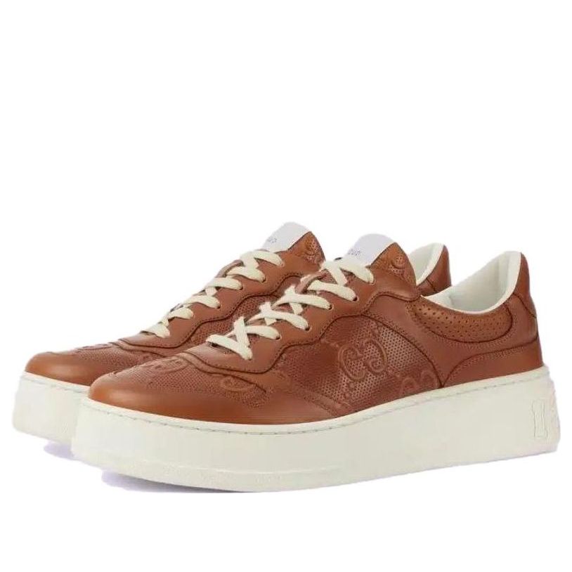 (WMNS) Gucci Chunky B GG Sneakers 'Brown' 726544-AABBV-2742
