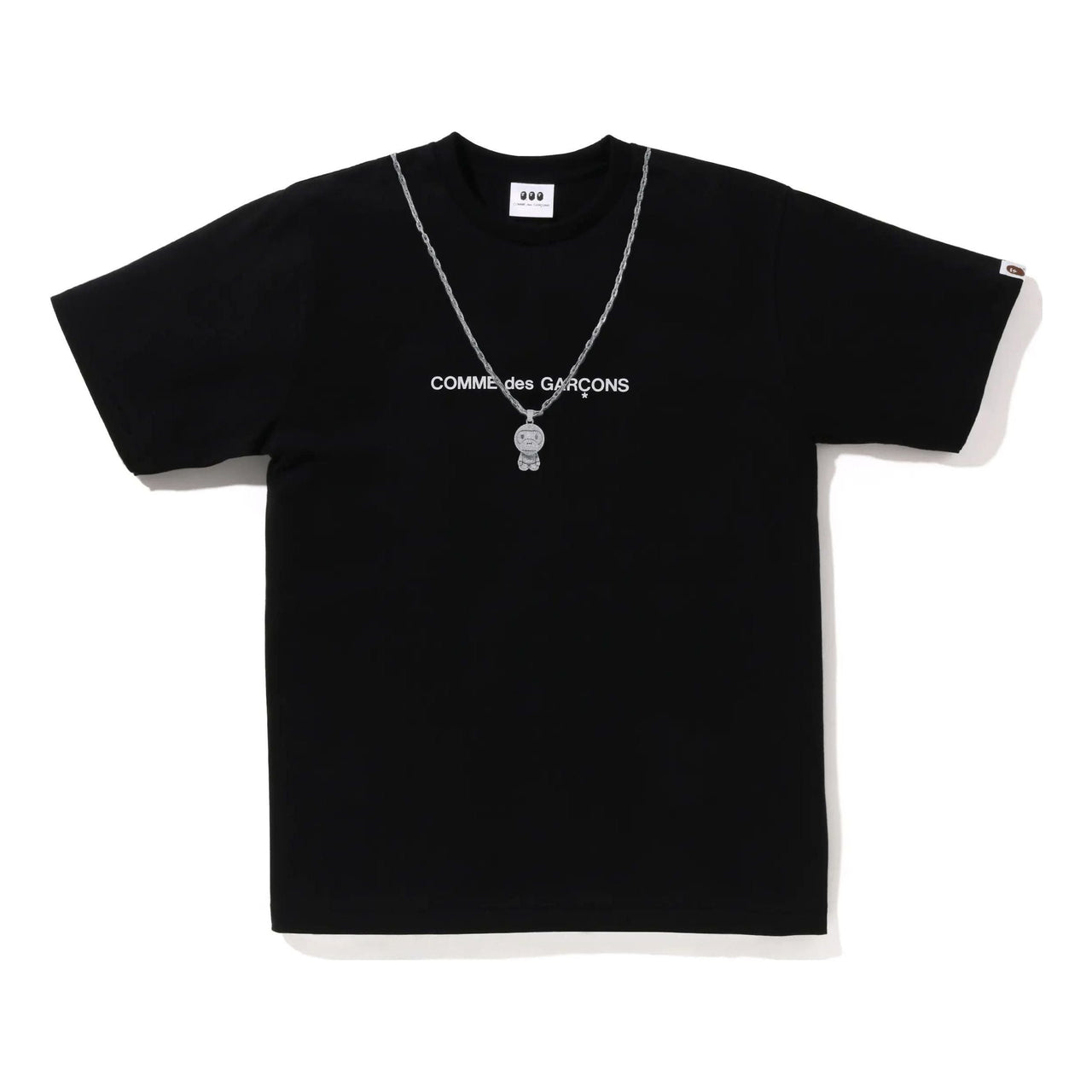 A Bathing Ape x Comme des Garcon Osaka Baby Milo Chain #2 T-shirt 'Black' 002TEJ221902C