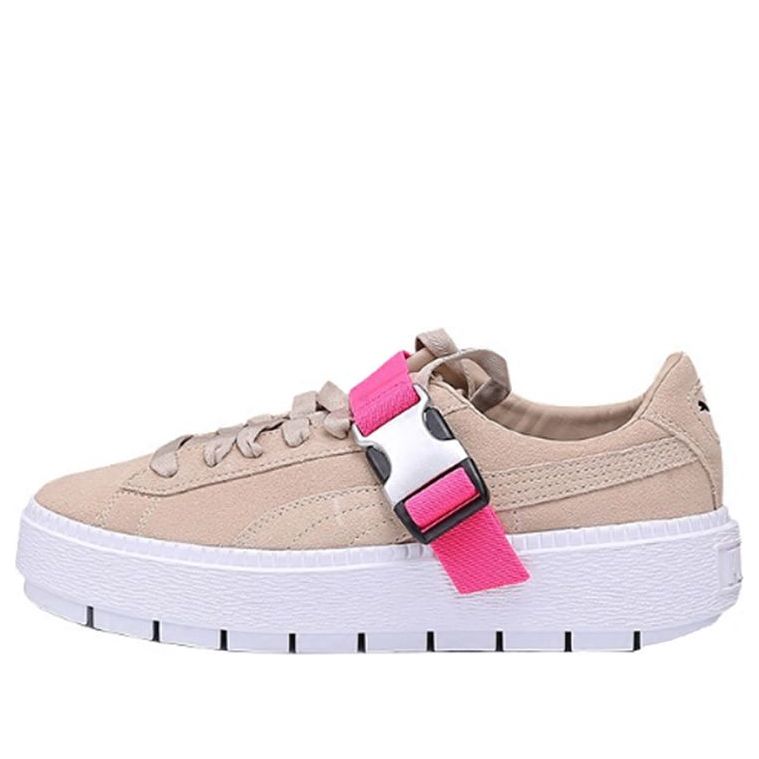 (WMNS) PUMA Fenty x Platform Trace Buckle 'Cement Pink' 367451-02
