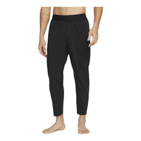 Nike Solid Color Straight High Waist Sports Pants/Trousers/Joggers Men's Black DD2121-010