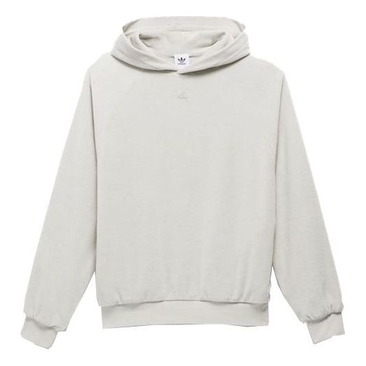 adidas Basketball Velour Hoodie 'Grey' IA3456