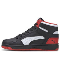 (GS) PUMA Rebound Layup Mid Mid-high Black/White/Red 370486-08