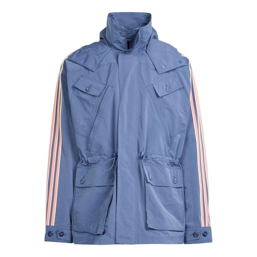 adidas Premium Windbreaker Jacket Asia Sizing 'Teal Pink' IR9397