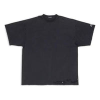 (WMNS) Balenciaga 3B Sports Icon Repaired Oversized T-Shirt 'Washed Black' 704056TMVA59034