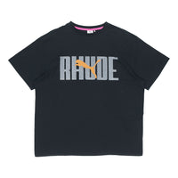 PUMA x RHUDE Crossover Chest logo Printing Short Sleeve Black 596757-51