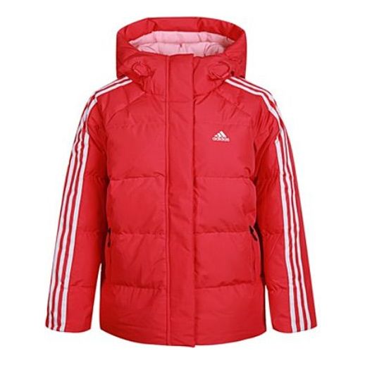 (WMNS) adidas Puff Hooded Windproof Down Jacket Pink GF0003