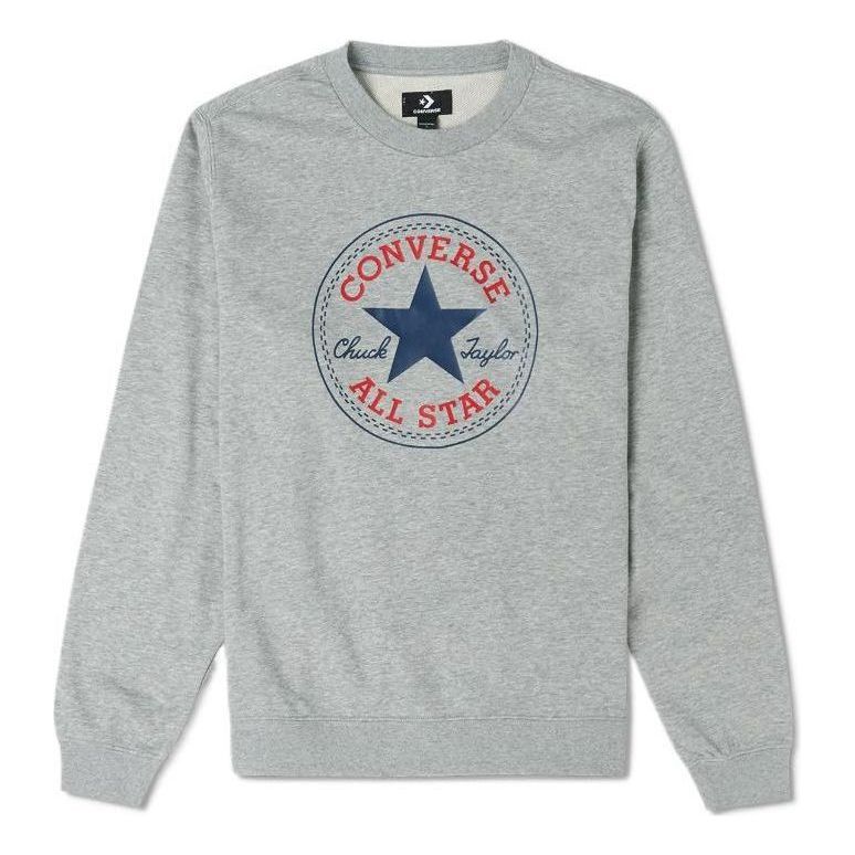 Converse Go-To All Star Patch Standard-Fit Fleece Sweatshirt 'Grey' 10025471-A03