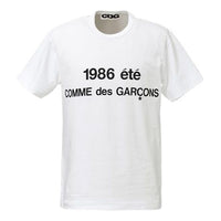 COMME des GARCONS CDG SS21 1986 Short-sleeved Unisex White SZ-T021-051-1