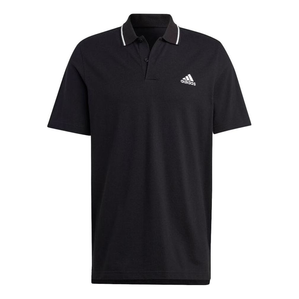 adidas Essentials Small Logo Polo Shirt 'Black' IC9314