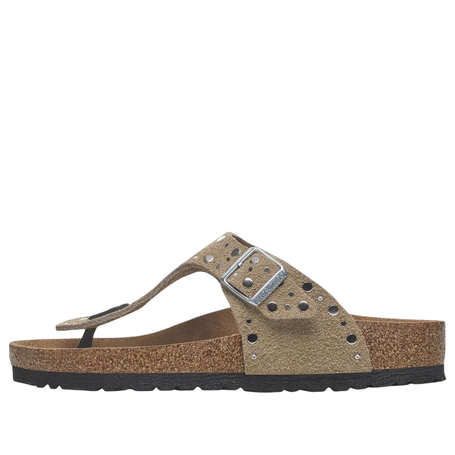 (WMNS) Birkenstock Gizeh Rivets 'Taupe' 1029388
