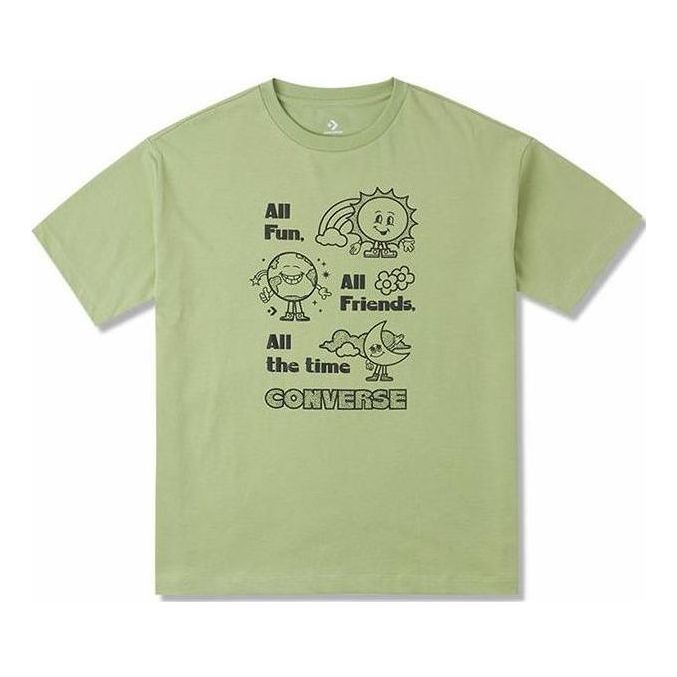 (WMNS) Converse Oversized Fun Graphic T-Shirt 'Vitality Green' 10025885-A01